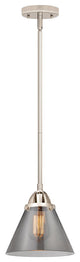 Large Cone Mini Pendant, Polished Nickel, Plated Smoke, Plated Smoke