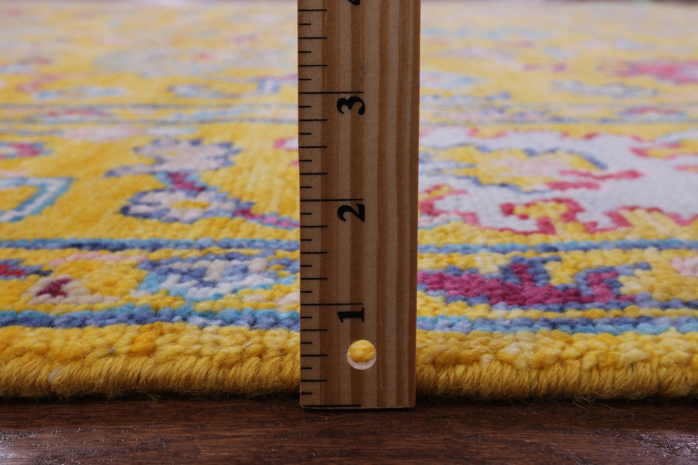 8' Square Turkish Oushak Hand-Knotted Wool Rug - Q13329
