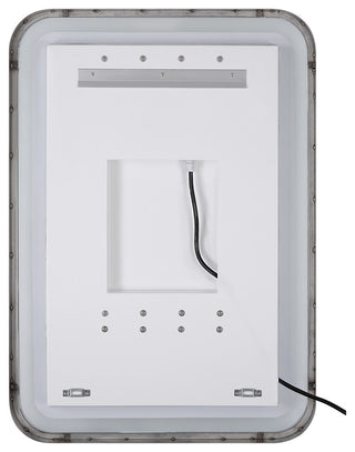 Crofton Lighted Large Mirror, Black