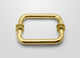78"x75" Frameless Shower Door Wall Hinge, Polished Brass