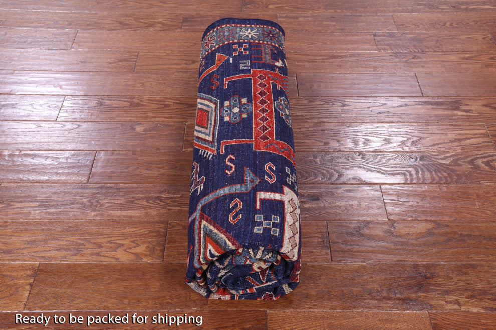 6' 0" X 9' 0" Hand Knotted Persian Fine Serapi Rug - Q12448