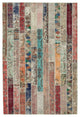 Rug N Carpet - Handmade Oriental 6' 9" x 10' 0" Wool Patchwork Area Rug