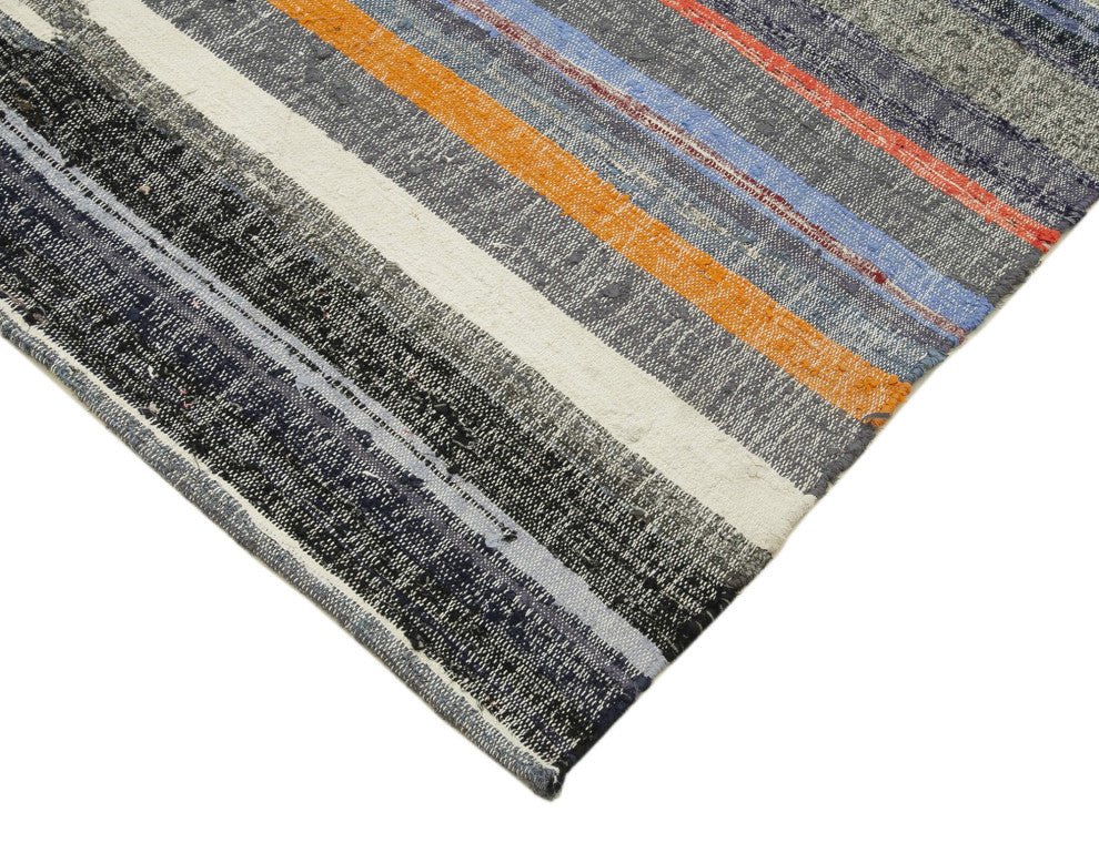 Rug N Carpet - Handmade Oriental 6' 1'' x 10' 4'' Contemporary Wool Kilim Rug