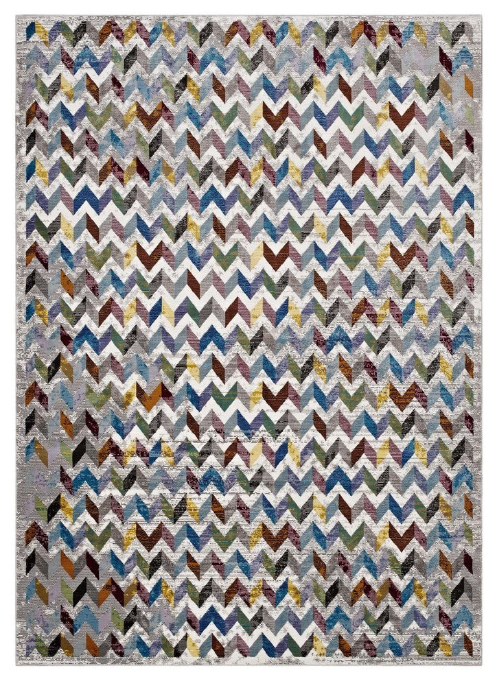 Gemma Chevron Mosaic 5x8<br> Area Rug