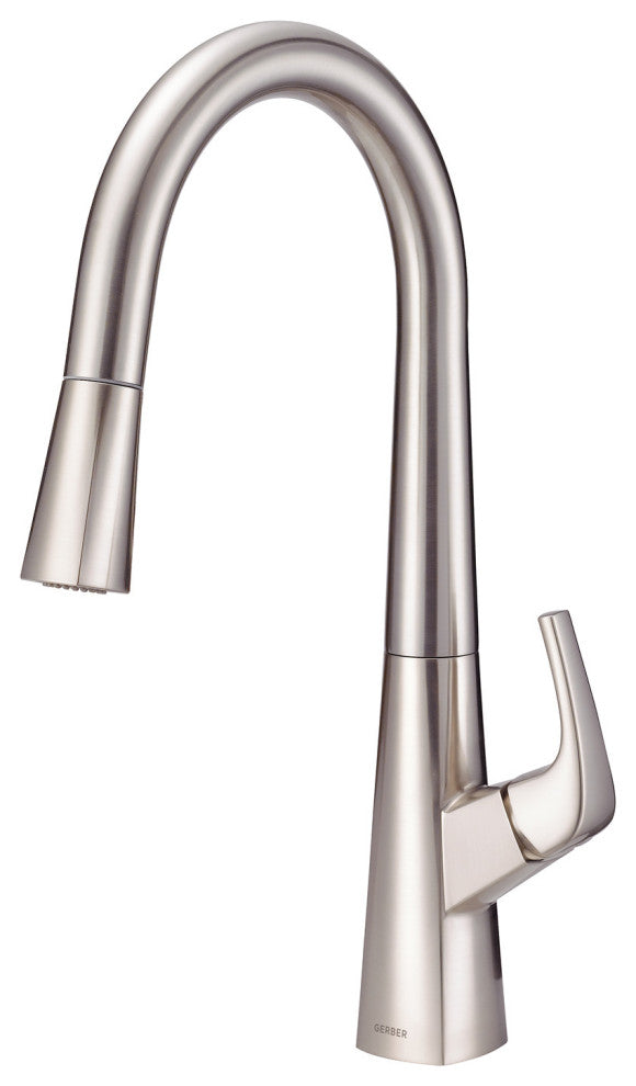 Vaughn Single Handle Pull-Down Kitchen Faucet, Stainless Steel