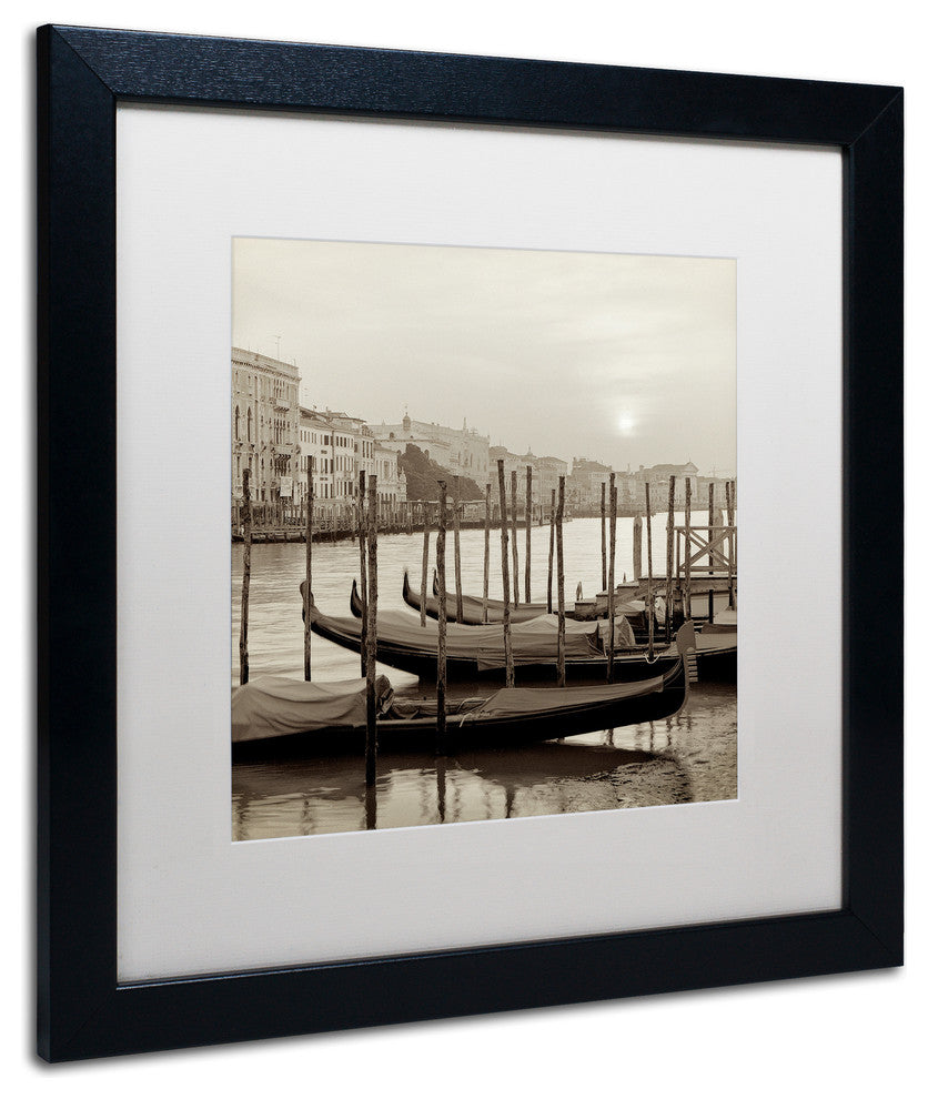 Alan Blaustein 'Venezia 11' Art, Black Frame, White Mat, 16x16