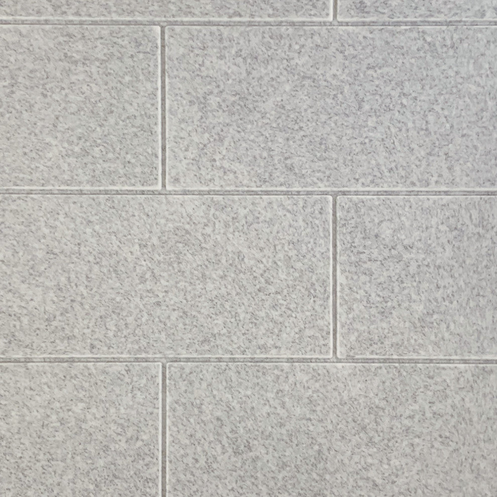 Transolid SaraMar 48"x36"x96" 6-Piece Shower Wall Kit with Extension, Grey Beach
