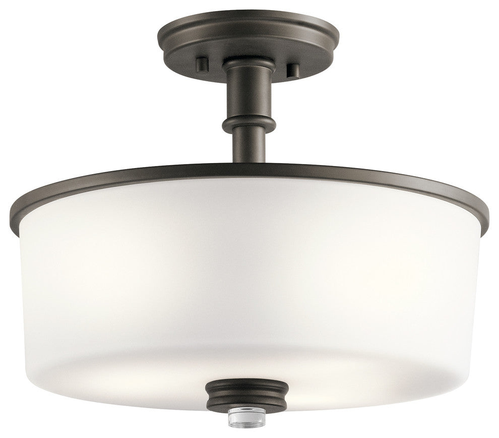 Semi Flush 3-Light, Olde Bronze