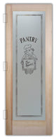 Pantry Door - Piggy Chef - Douglas Fir (stain grade) - 30" x 84" - Book/Slab...