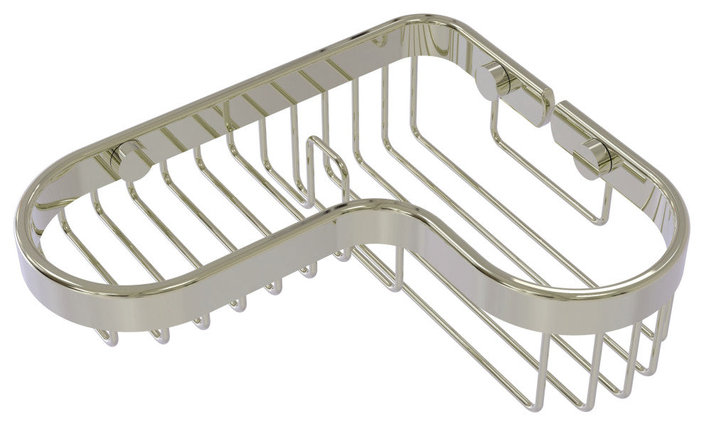 Corner Combination Shower Basket, Polished Nickel