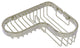 Corner Combination Shower Basket, Polished Nickel
