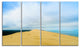 "Cala Violina Bay Beach Tuscany" Landscape Wall Art Print, 4 Panels, 48"x28"