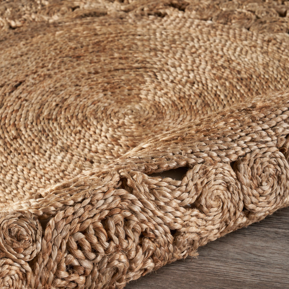 Bloom Boutique Organic Jute Rug, 4' Round