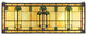 Meyda Lighting 35"W X 13"H Ginkgo Stained Glass Window, Balt 59 Xag