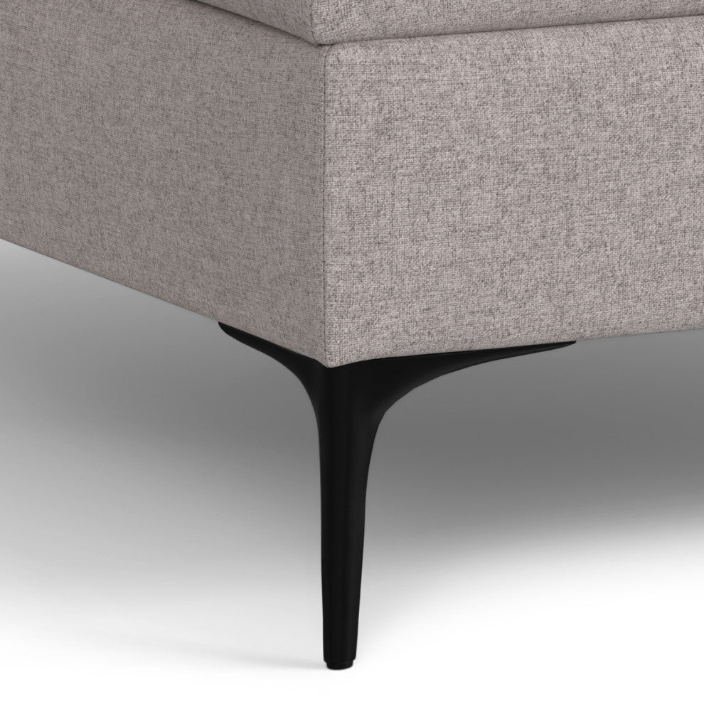 Rebecca Coffee Table Storage Ottoman With Lift Up Lid, Cloud Grey, image size:990x990