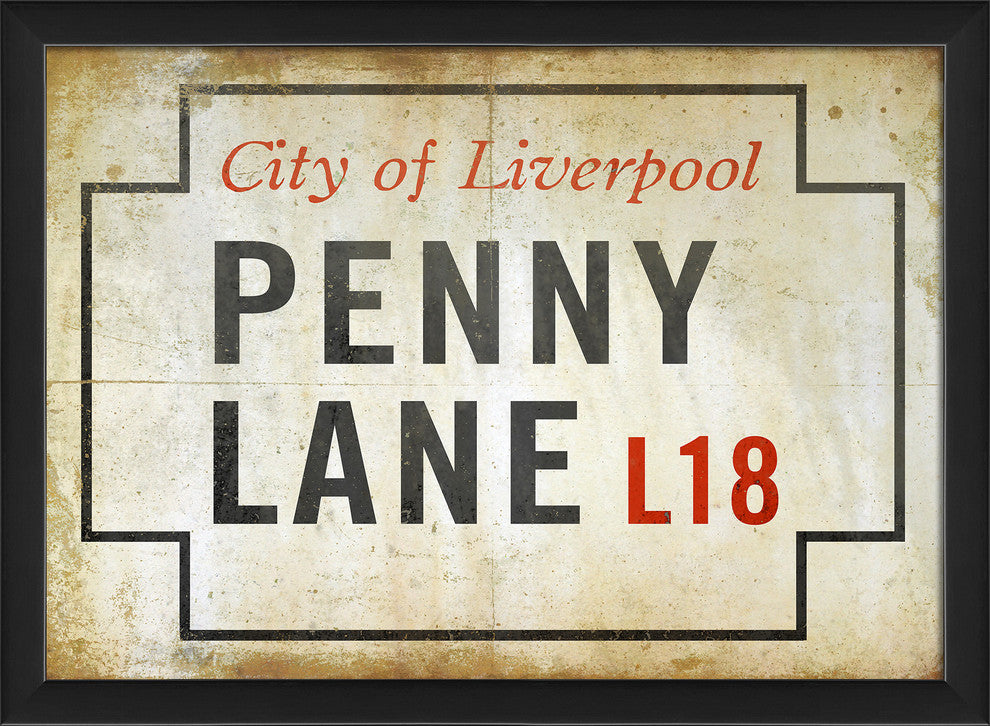 Penny Lane Sign Print