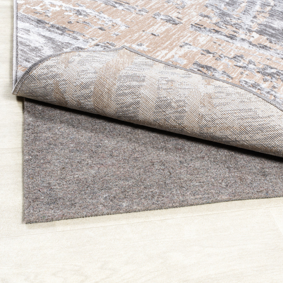 Duo-Lock Rug Pad Gray/Brown, Area Rug Pad, 2 X 8