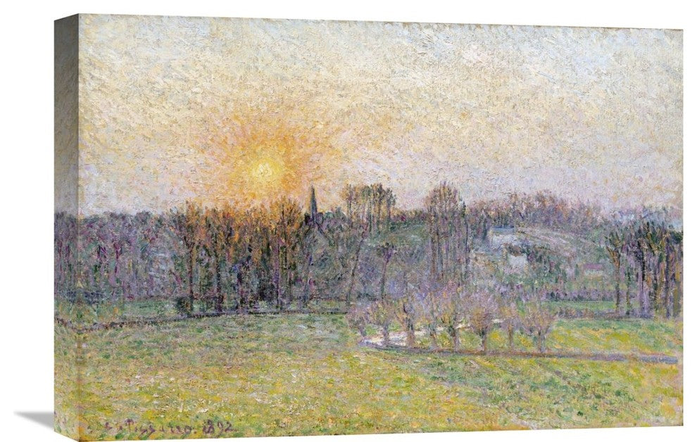 "Sunset, Bazincourt" Artwork, 22" x 15"
