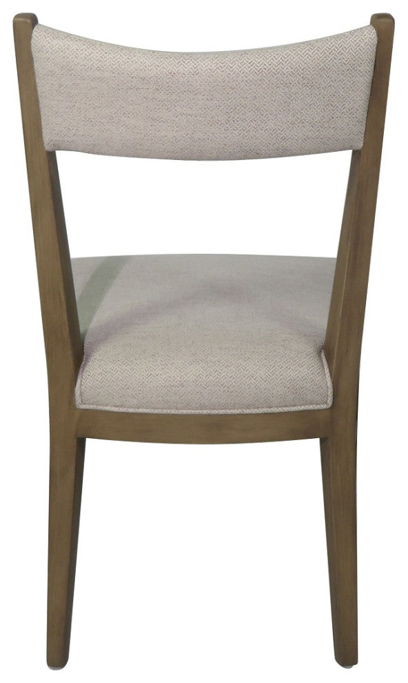 Josey Side Chair- Smoke grey - Platinum fabric, set of 2 chairs