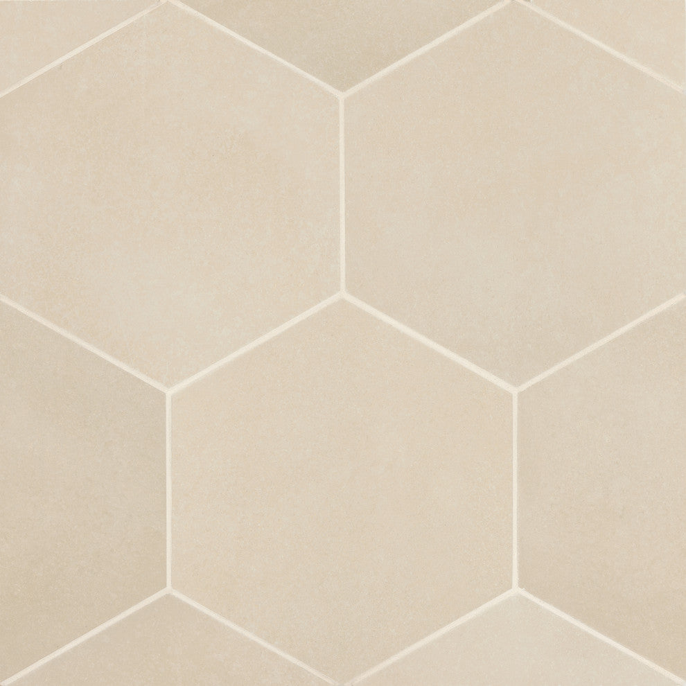 Makoto 10"x10" Hexagon Porcelain Tile (18pc - 10.76sqft), Tatami Beige