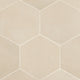 Makoto 10"x10" Hexagon Porcelain Tile (18pc - 10.76sqft), Tatami Beige