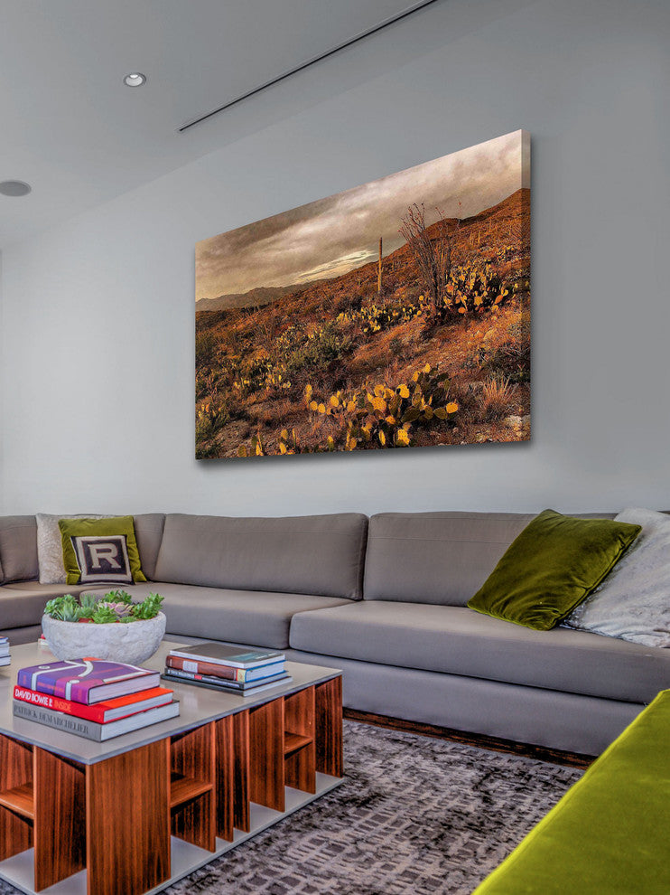 "Desert Sunset" Painting Print on Canvas by Robertson