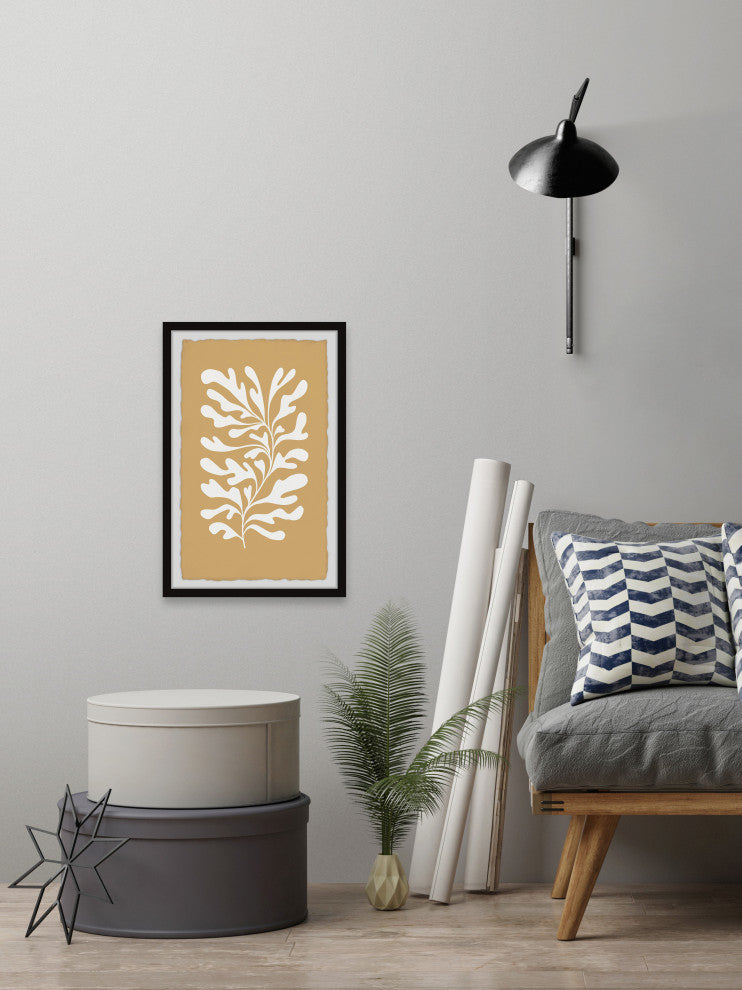 "Wavy Seaweeds" Framed Painting Print, 20x30