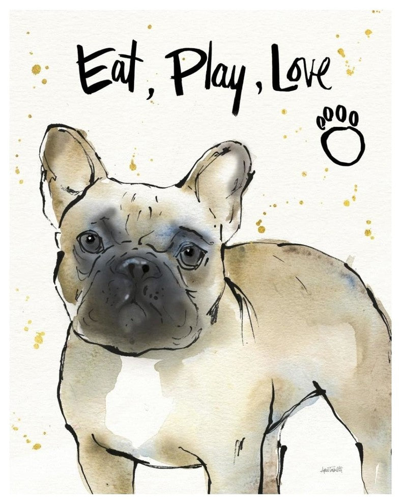"Strike a Paws VI" Digital Paper Print by Anne Tavoletti, 30"x37"