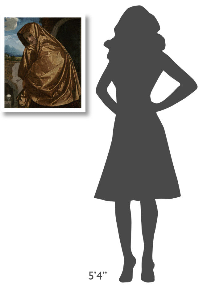 "Saint Mary Magdalene at the Sepulchre" Paper Art, 21"x24"