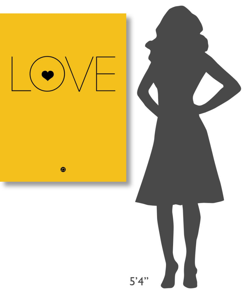 "Love Poster Yellow" Fine Art Print