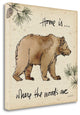 "Lodge Life I" By Anne Tavoletti, Giclee Print on Gallery Wrap Canvas