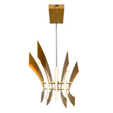 Candora Integrated LED Chandelier, Brass, 50 Inches