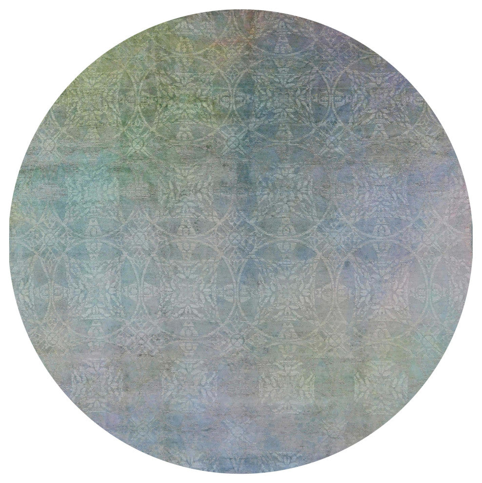 Ahgly Company Indoor Round Mid-Century Modern Area Rugs, 4' Round