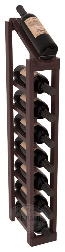 1 Column 8 Row Display Top Kit, Redwood, Walnut Stain, Satin Finish