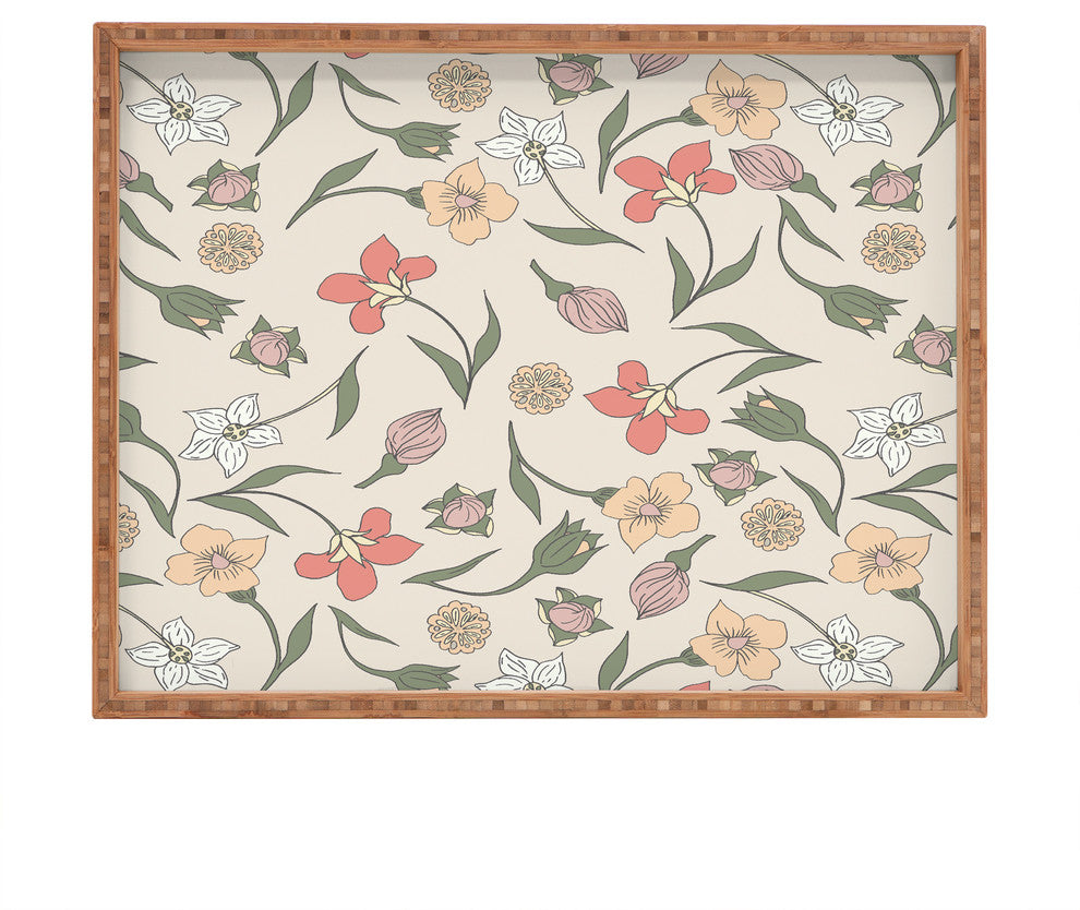 Gabriela Fuente Vintage Garden 2 Rectangular Tray