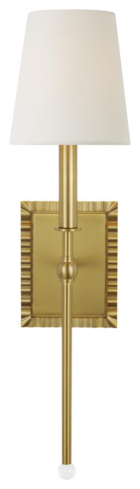 1-Light Sconce, Burnished Brass