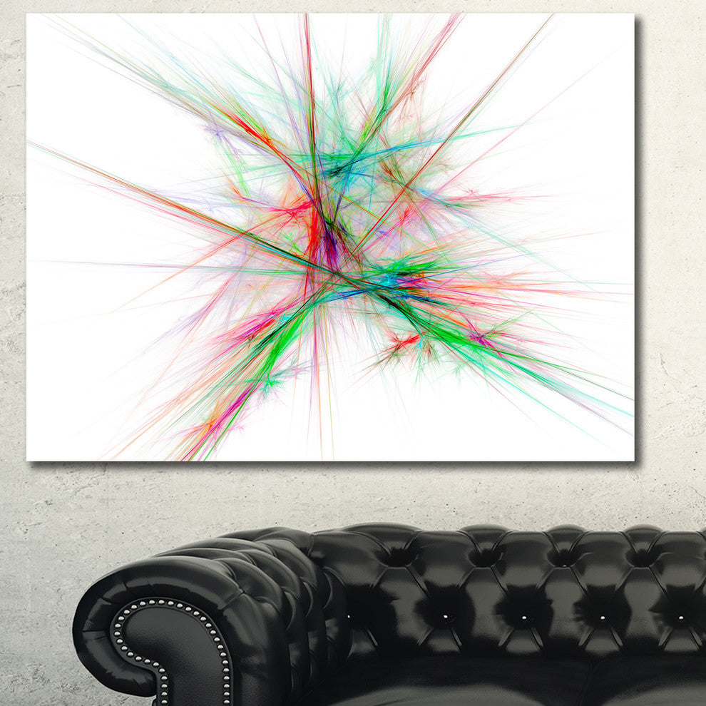 Blue Red Spectrum of Light, Oversized Abstract Canvas Art Print, 60x40