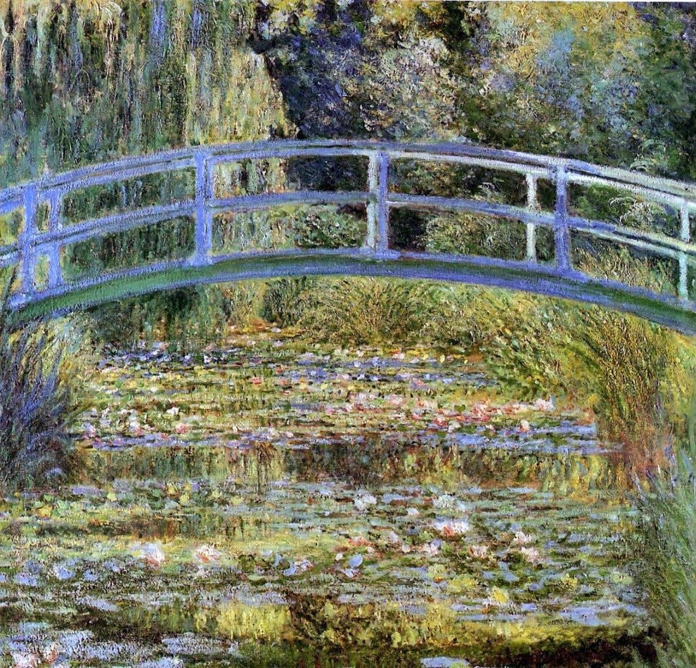 Claude Oscar Monet Water Lily Pond, 20"x20" Wall Decal Print