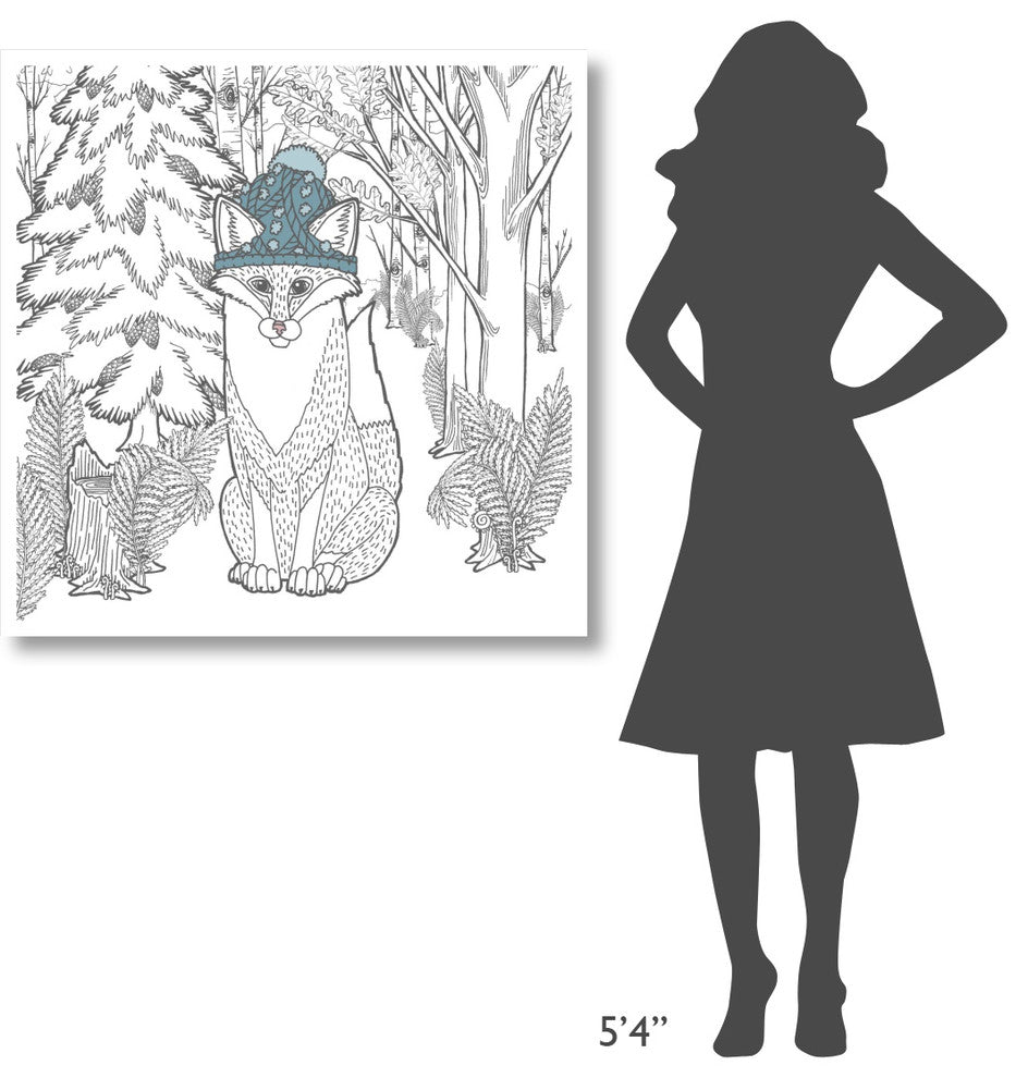 "Color the Forest Color IV" Digital Paper Print by Elyse DeNeige, 38"x38"