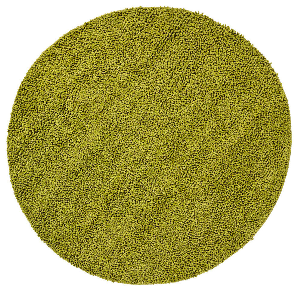 Strata Contemporary Area Rug, Green, 7'9" Round