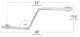 38" Zuma Angled Assist Shower Grab Bar, Polished Stainless, Left-Handed