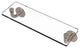 Remi 16" Glass Vanity Shelf with Beveled Edges, Antique Pewter