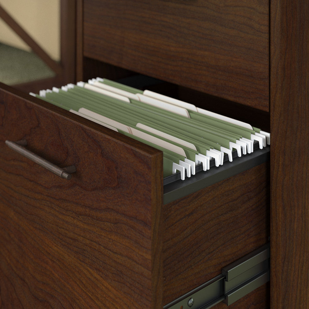 Key West 60W L-Shaped Desk With 2 Drawer Mobile File Cabinet
