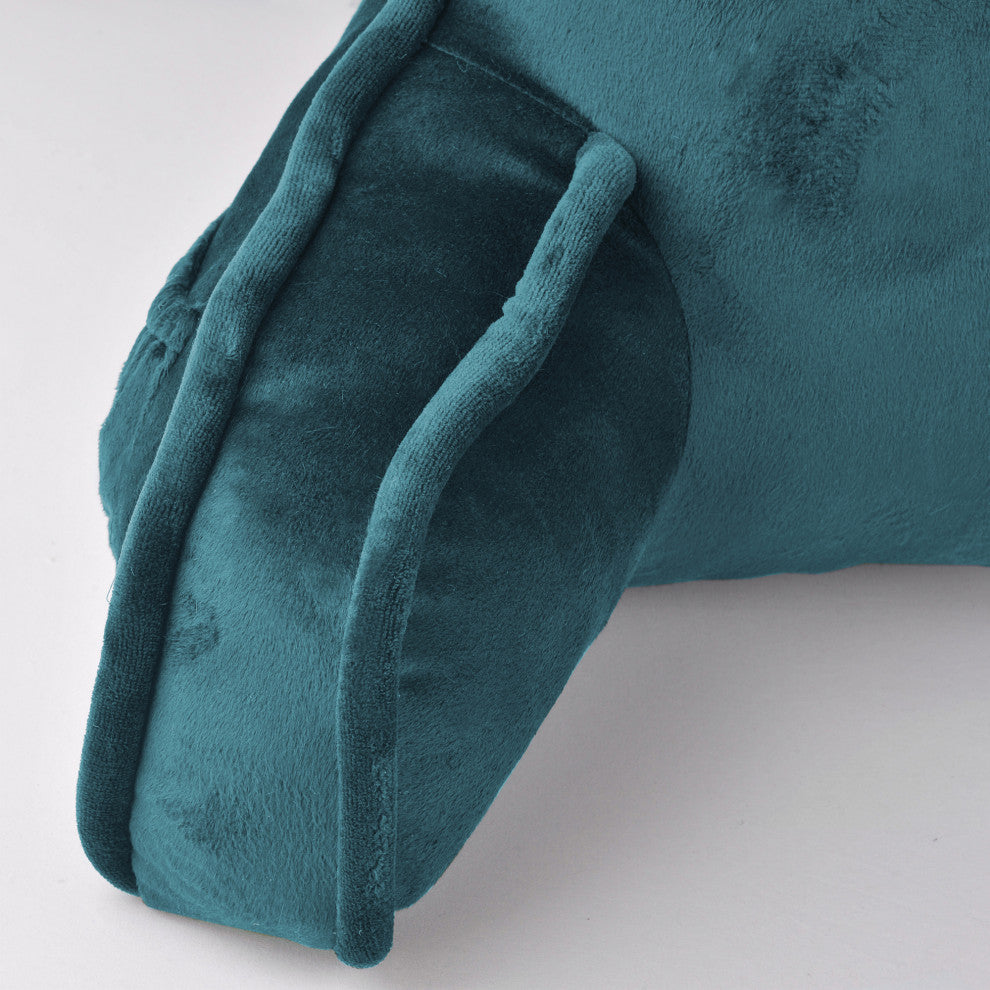 Supersoft Bedrest Lounger Backrest With DIY Filling, Storm Blue