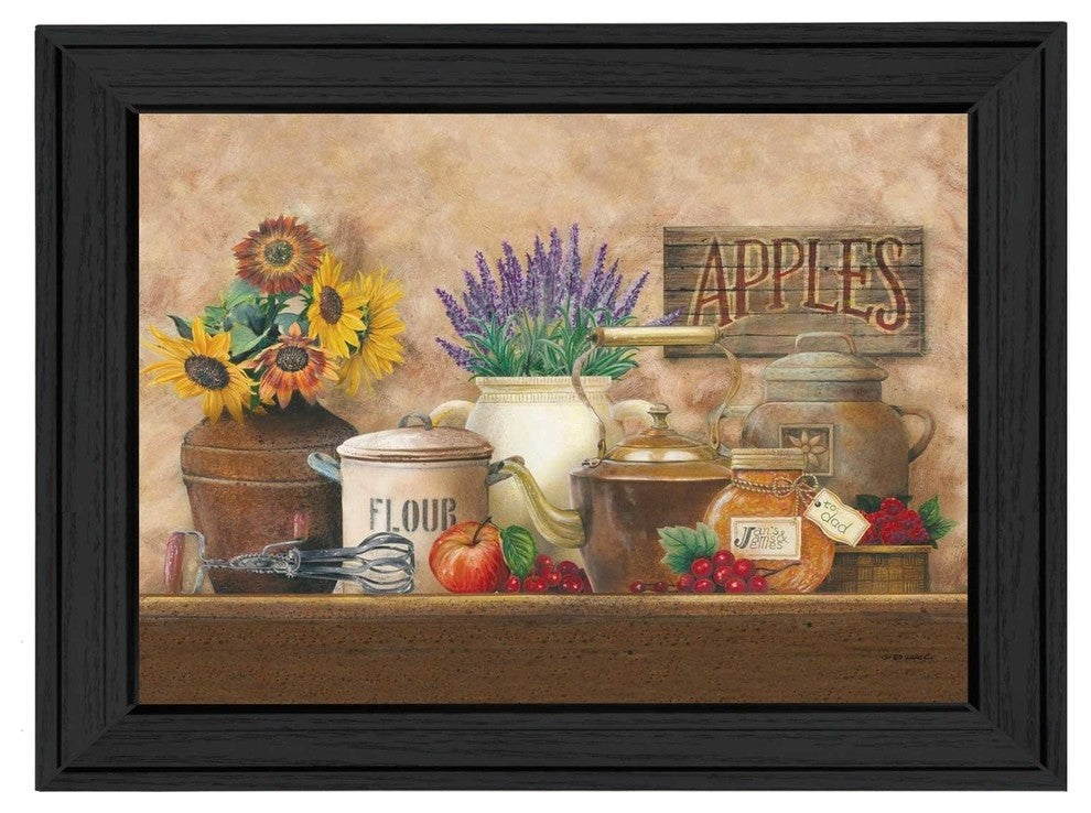 "Antique Kitchen" By Ed Wargo, Printed Wall Art, Ready To Hang, Black Frame