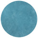 8' Round  Polyester Highlighter Blue Area Rug