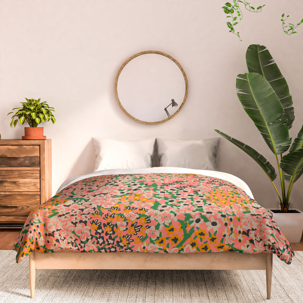 Deny Designs Holli Zollinger Bengal Maya Floral Bed in a Bag, Queen