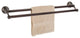 Dynasty Hardware Brentwood 24" Double Towel Bar, Oil Rubbed Bronze