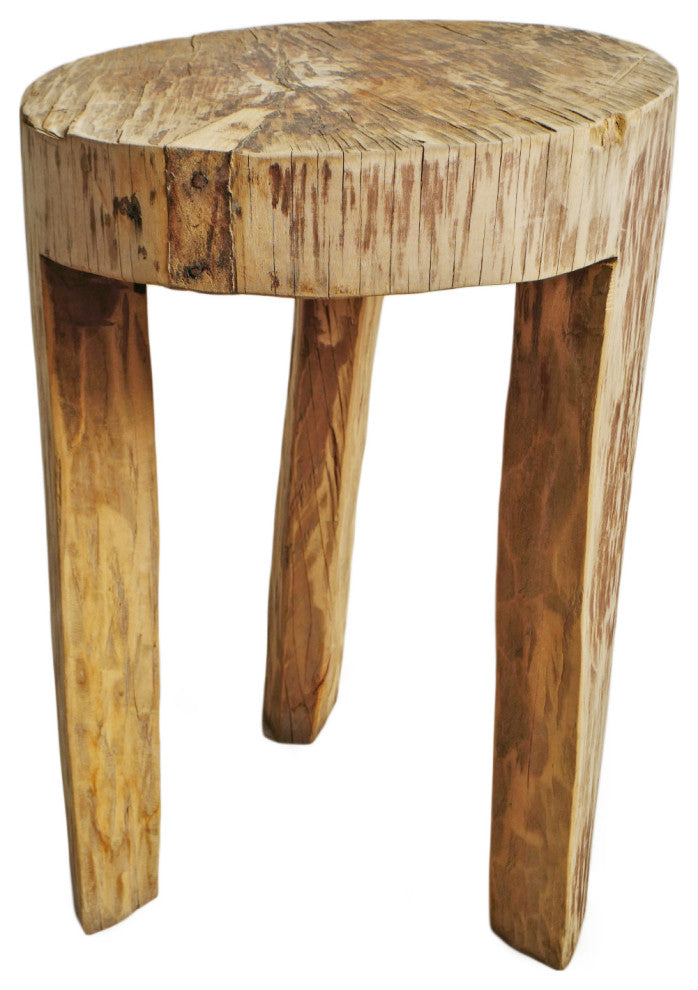 Rustic Naga Three Leg Wood Table 9