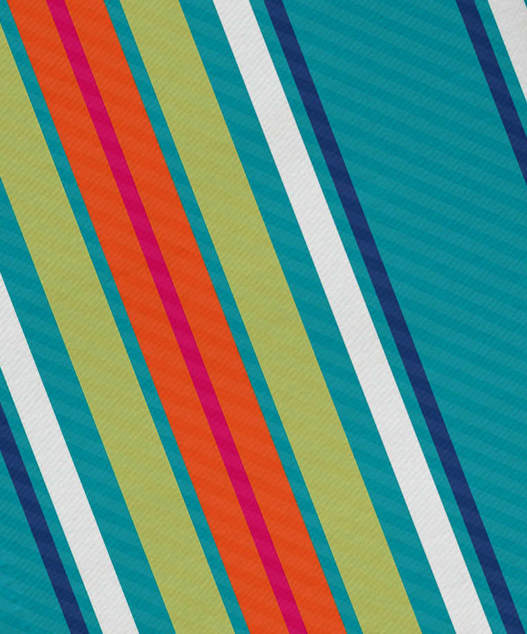 Multi-Stripe, Stripe Print Napkin, Set of 4, Turquoise